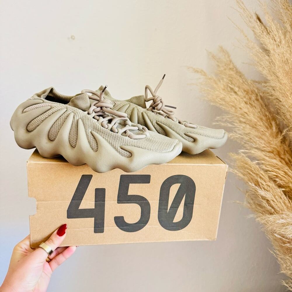 ADIDAS Kanye Yeezy 450 Sand Beige Stone Flax $388 Statement Sneakers Shoes 10
